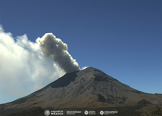 Popocatépetl en “Amarillo Fase 2”