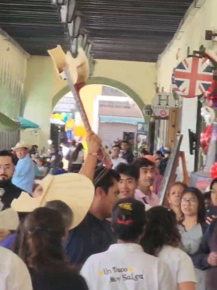 Zafarrancho en el portal Guerrero