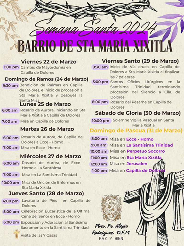 Semana Santa en el barrio de Santa María Xixitla