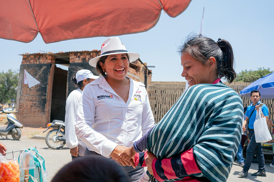 Candidata Roxana Luna cierra semana de campaña con avances significativos
