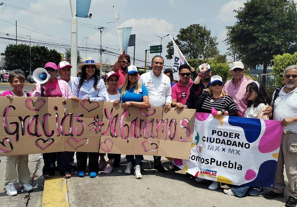 En apoyo a Xóchitl Gálvez encabeza caravana Humberto Aguilar