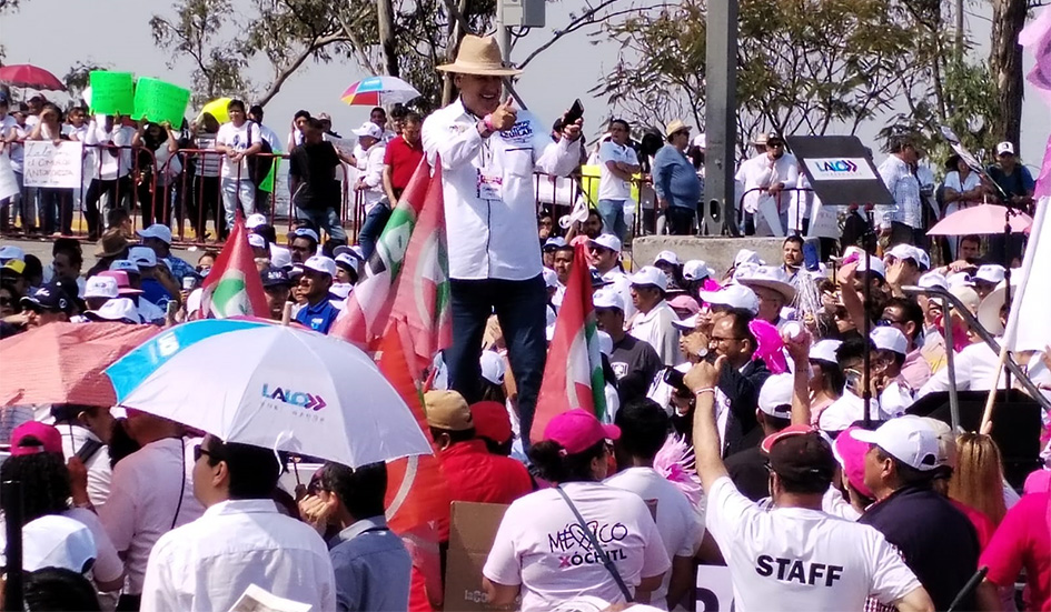 Humberto Aguilar acompaña a Lalo Rivera y Mario Riestra en arranque de campañas locales
