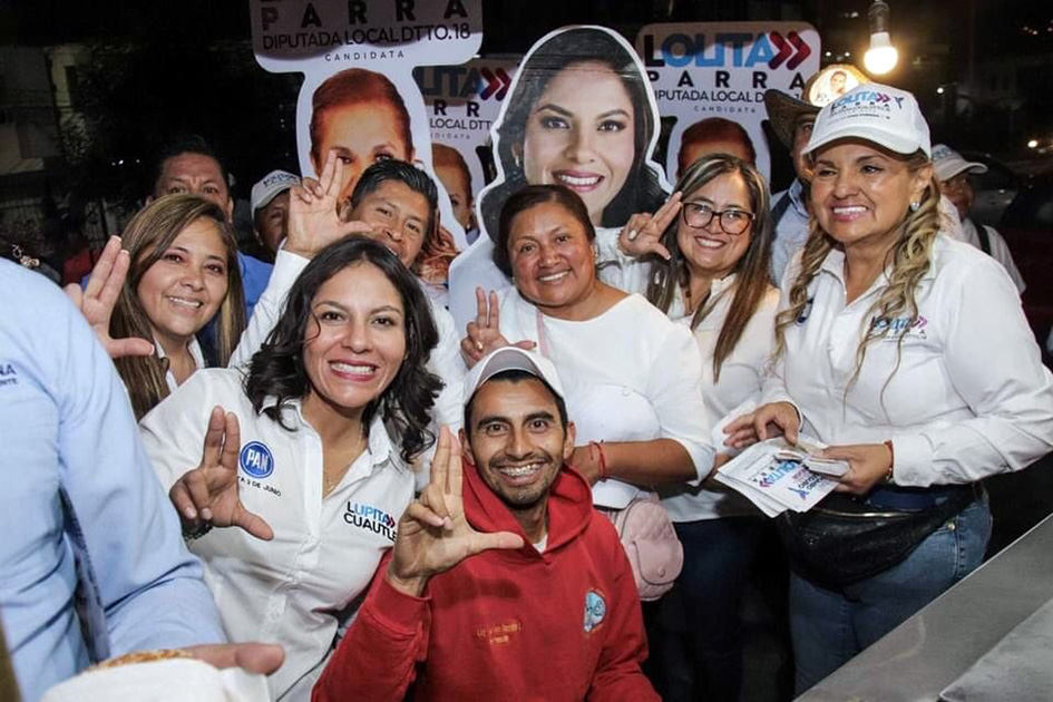 Delegación Atlixcáyotl, dio buen recibimiento a Lupita Cuautle
