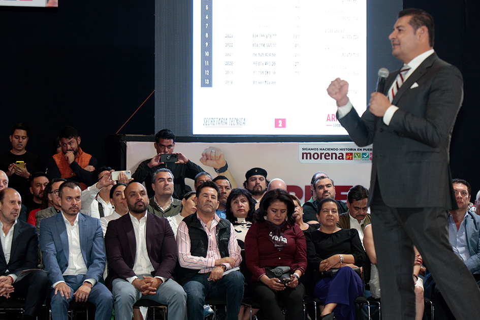 Respalda Víctor Galeazzi a Alejandro Armenta en la presentación del Proyecto Estatal 2024–2030