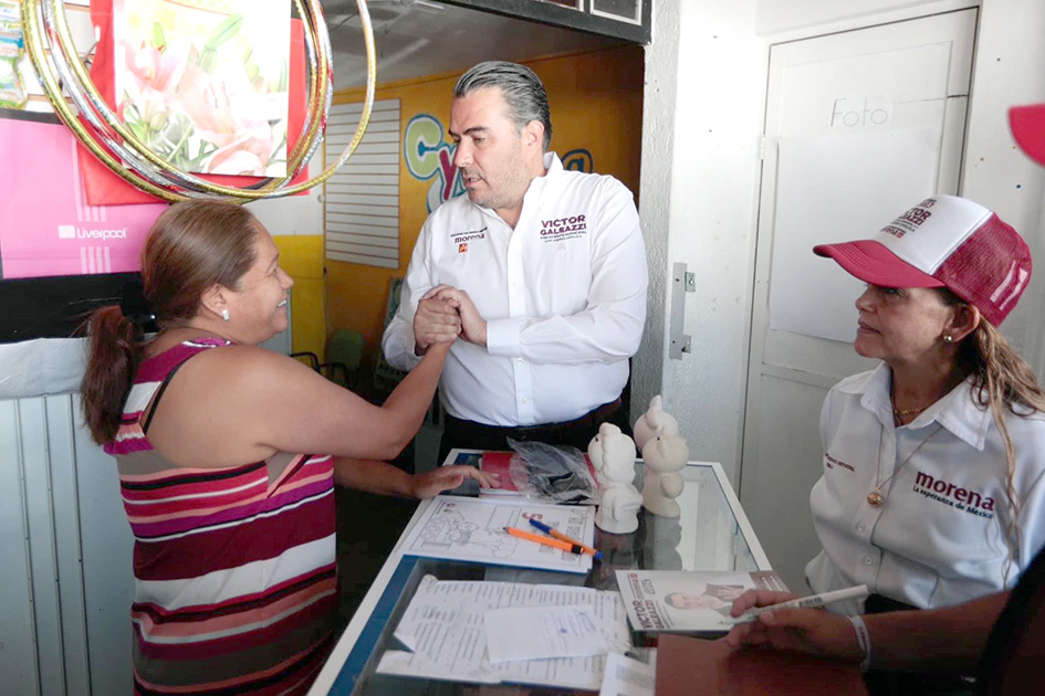 Víctor Galeazzi visitó Tlaxcalancingo junto con Olga Romero Garci-Crespo