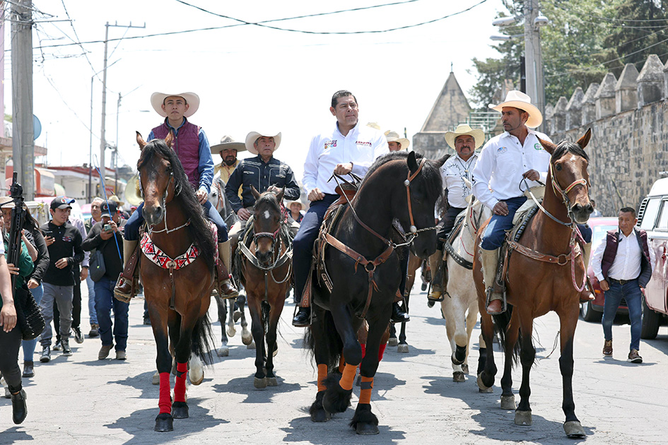 Estación turística de tren y apoyo al campo en Huejotzingo: Armenta