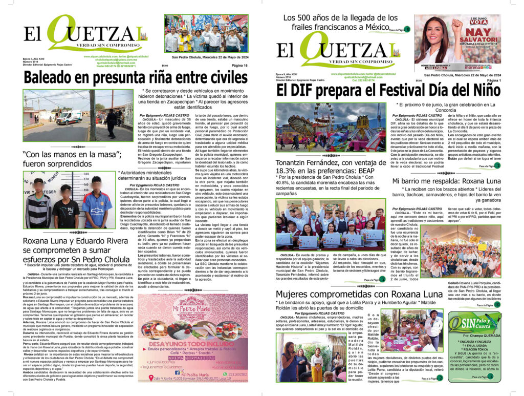Nuestra Portada, Edición 2710, 22 Mayo 2024
