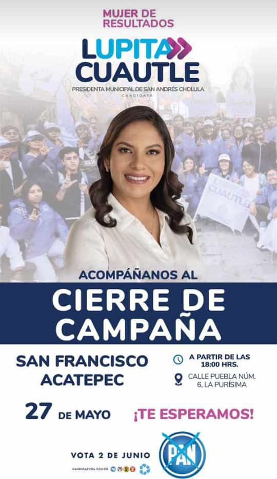 Cierre de campaña en San Francisco Acatepec