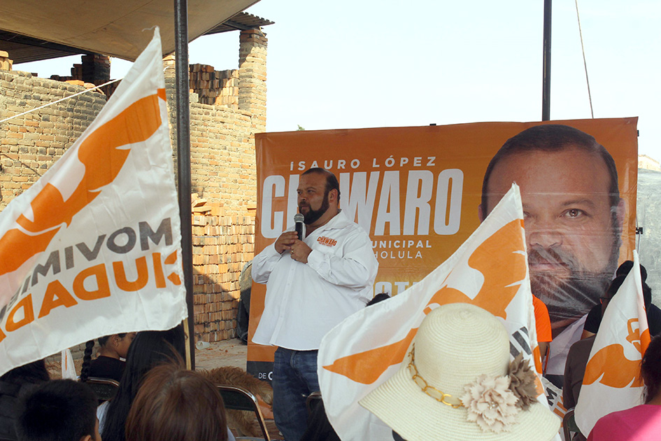 Chawaro  recorre juntas auxiliares de San Pedro Cholula