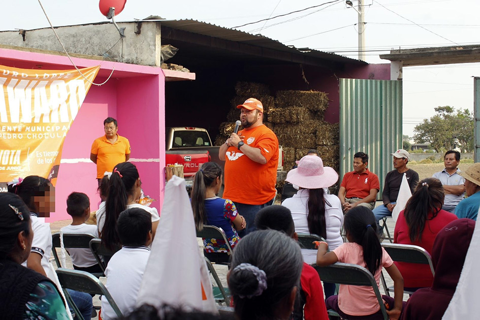 Continúa Chawaro sumando voluntades por juntas auxiliares