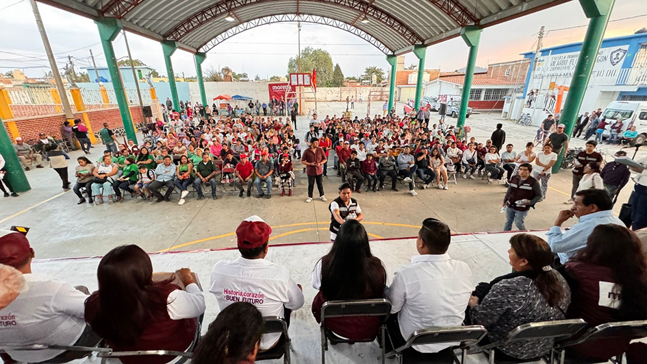 Desde San Cosme, cientos de cholultecas y liderazgos dan espaldarazo a Tonantzin Fernández