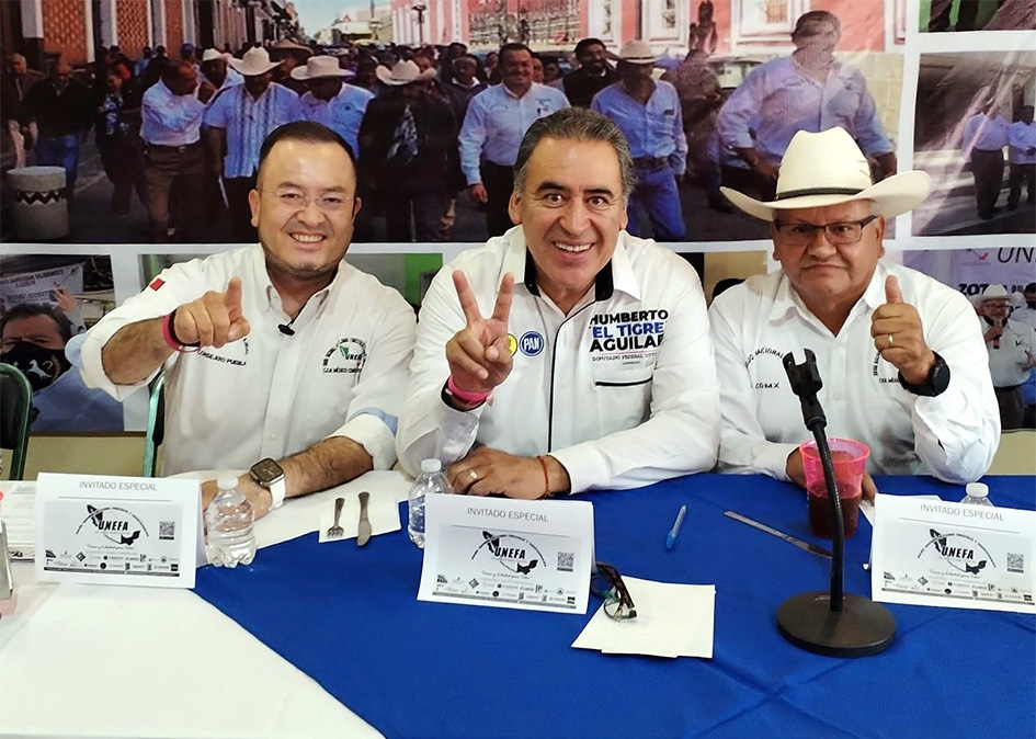 Se pronuncia Humberto Aguilar a favor del campo poblano