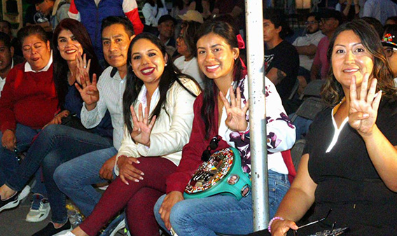 Tonantzin Fernández, comprometida con el deporte en San Pedro Cholula