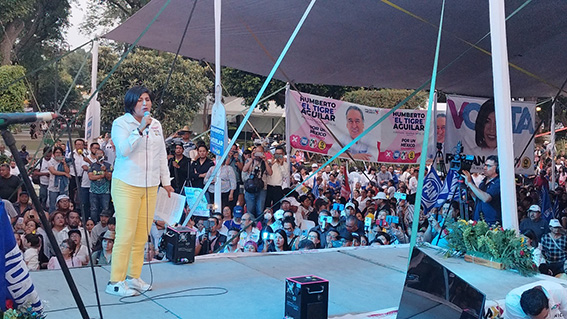 No les voy a fallar, soy de palabra: Roxana Luna