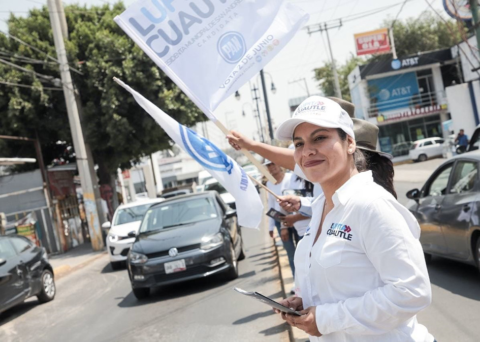 Camina Lupita Cuautle con paso firme por la presidencia de San Andrés Cholula