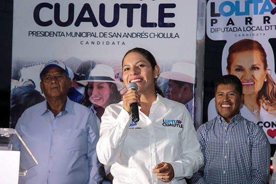 Lupita Cuautle cierra campaña en la colonia Lázaro Cárdenas