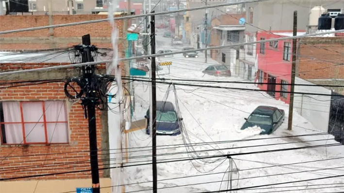 Así quedó Puebla tras intensa tormenta y granizada