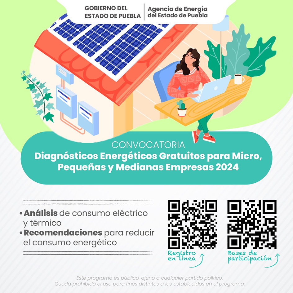 Emite gobierno convocatoria a empresas para diagnósticos energéticos