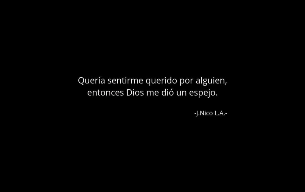 Quería sentirme querido…