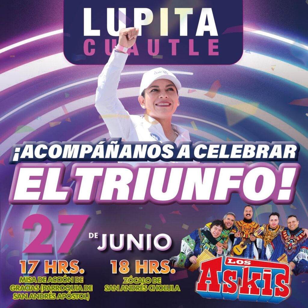 Lupita Cuautle te Espera Este 27 de Junio, 17 Horas