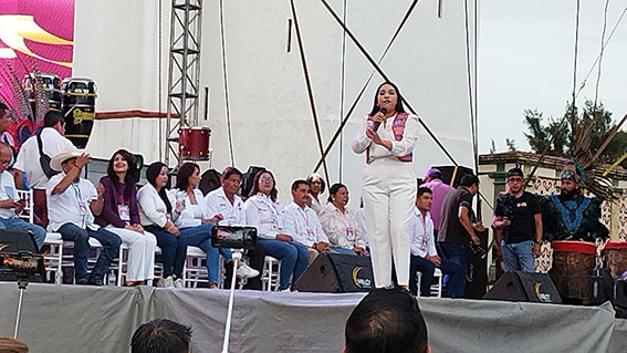 Encabeza Tonantzin Fernández Fiesta por la Democracia
