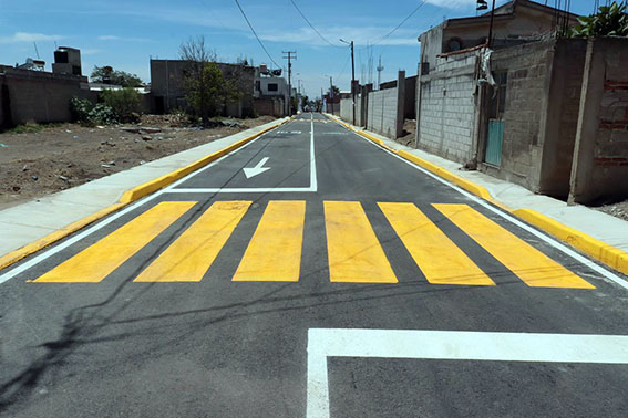 Zacapechpan, con una calle más pavimentada