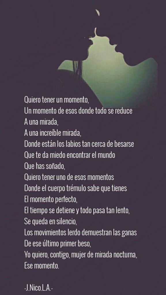 Quiero tener un momento,…