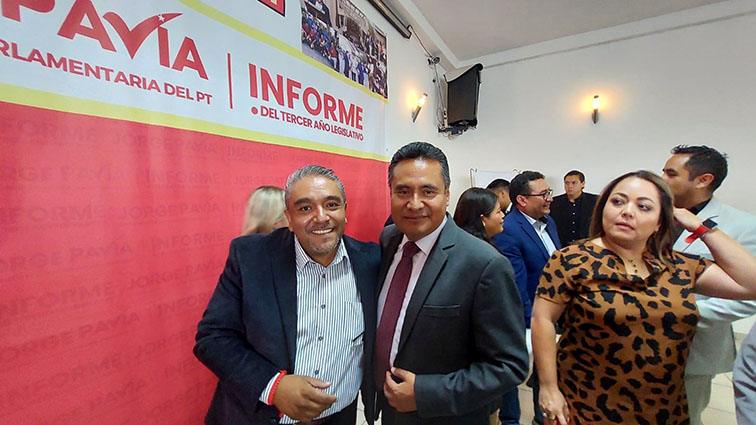 Asistió edil de Coronango a informe del diputado Jorge Luis Vélez Pavía