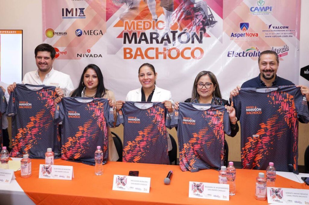 San Andrés Cholula sede del Medio Maratón con causa  – El gobierno municipal, la empresa multiproteínica “Bachoco” y el Banco de Alimentos de México “Cáritas” se unen a favor de la alimentación.