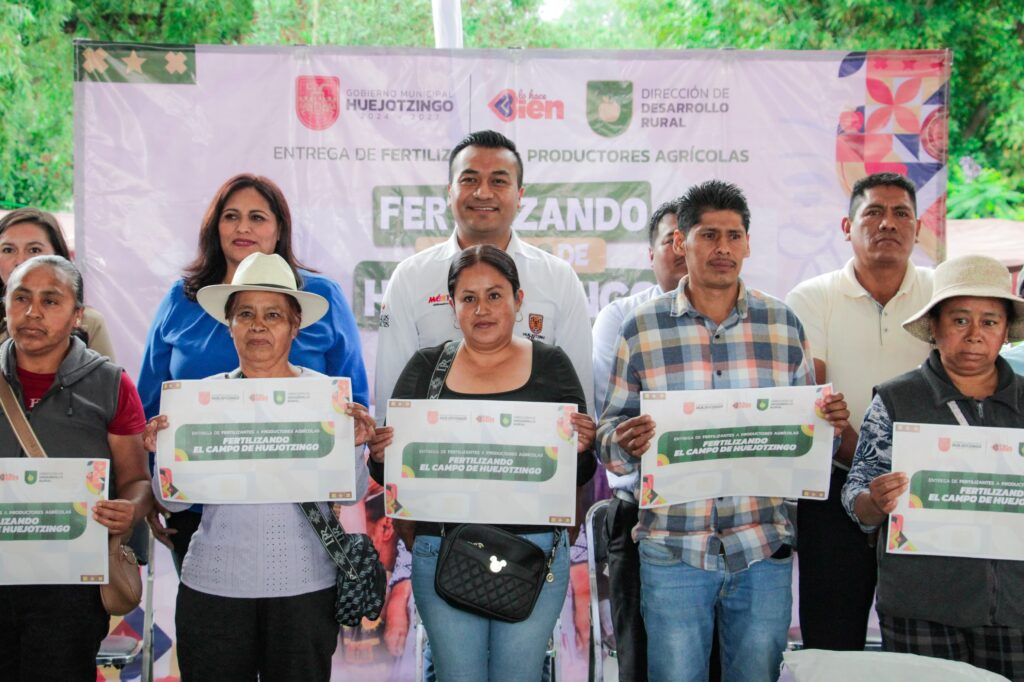 Arranca el Programa «Fertilizando el Campo de Huejotzingo» para Impulsar Cosechas del Municipio