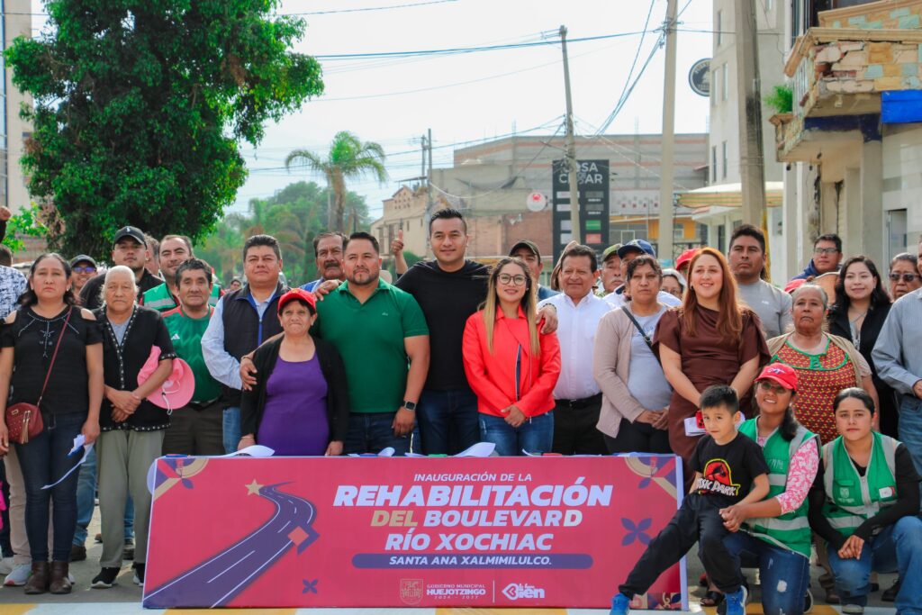 Con la Inauguración del Boulevard “Río Xochiac” Roberto Solís Culmina Exitosamente la primera etapa del “Rescate Carretero” en Huejotzingo