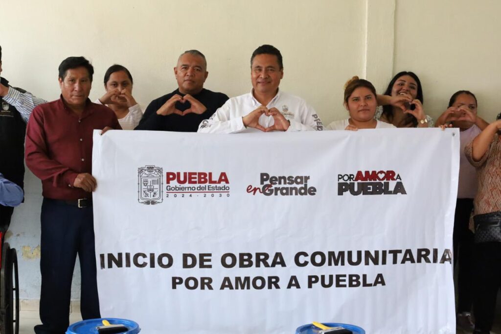 Inician obras para mejorar comedores escolares en Coronango a través del programa “Por amor a Puebla”
