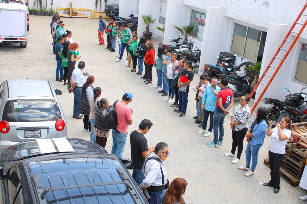Huejotzingo participa con éxito en el Simulacro Nacional 2025