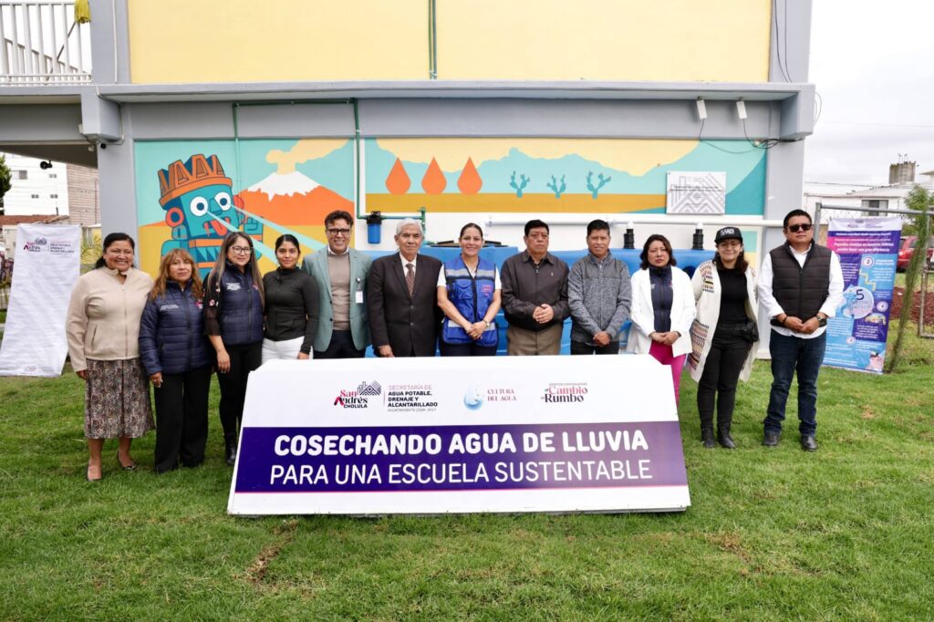 Promueve Lupita Cuautle conciencia ambiental en escuelas con mecanismos de captación de agua