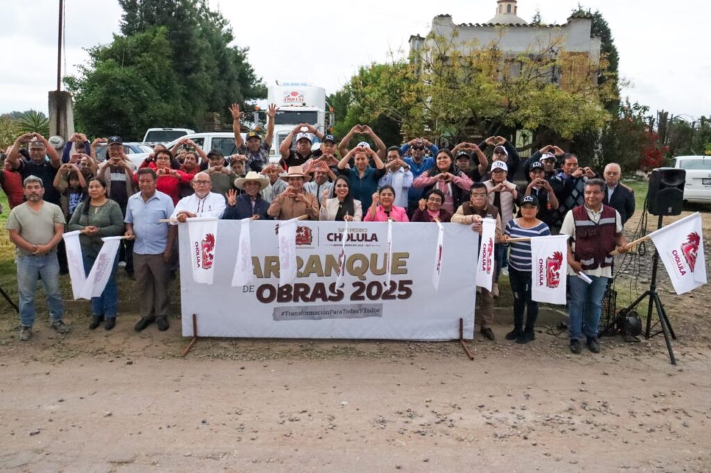Con Tonantzin Fernández, avanza la transformación de la infraestructura en San Pedro Cholula