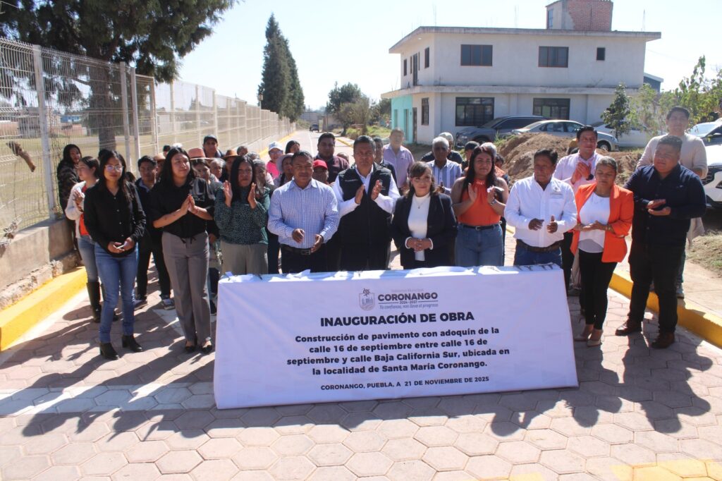Con obras, gobierno de Coronango mejora la calidad de vida de la población