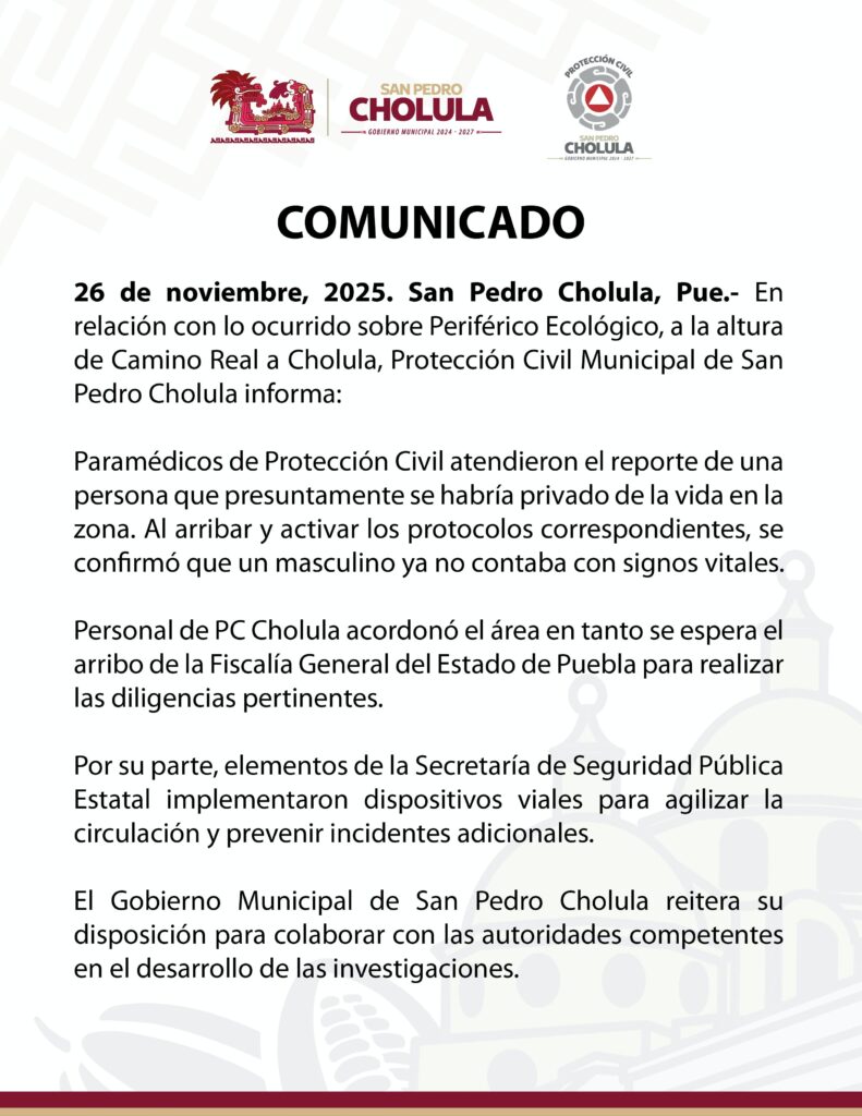 COMUNICADO OFICIAL