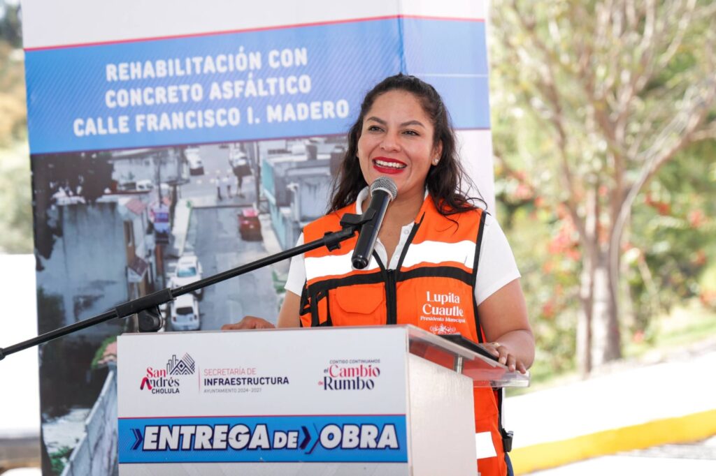 Renueva Lupita Cuautle vialidad para mejorar la movilidad en Concepción Guadalupe