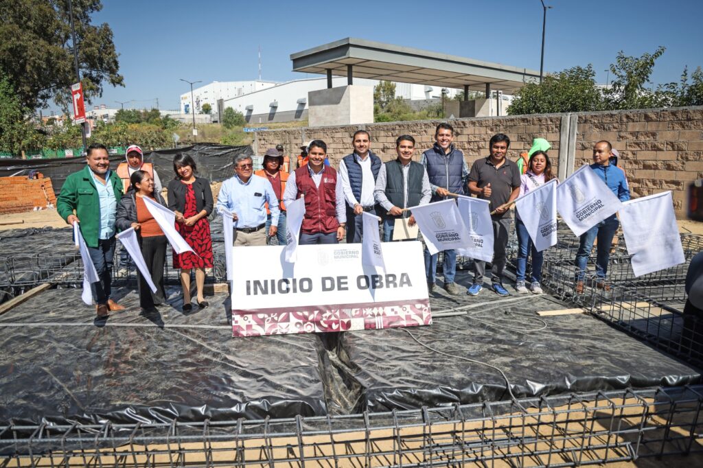 Arranca Omar Muñoz construcción de Subcomandancia de Policía de San Lorenzo Almecatla