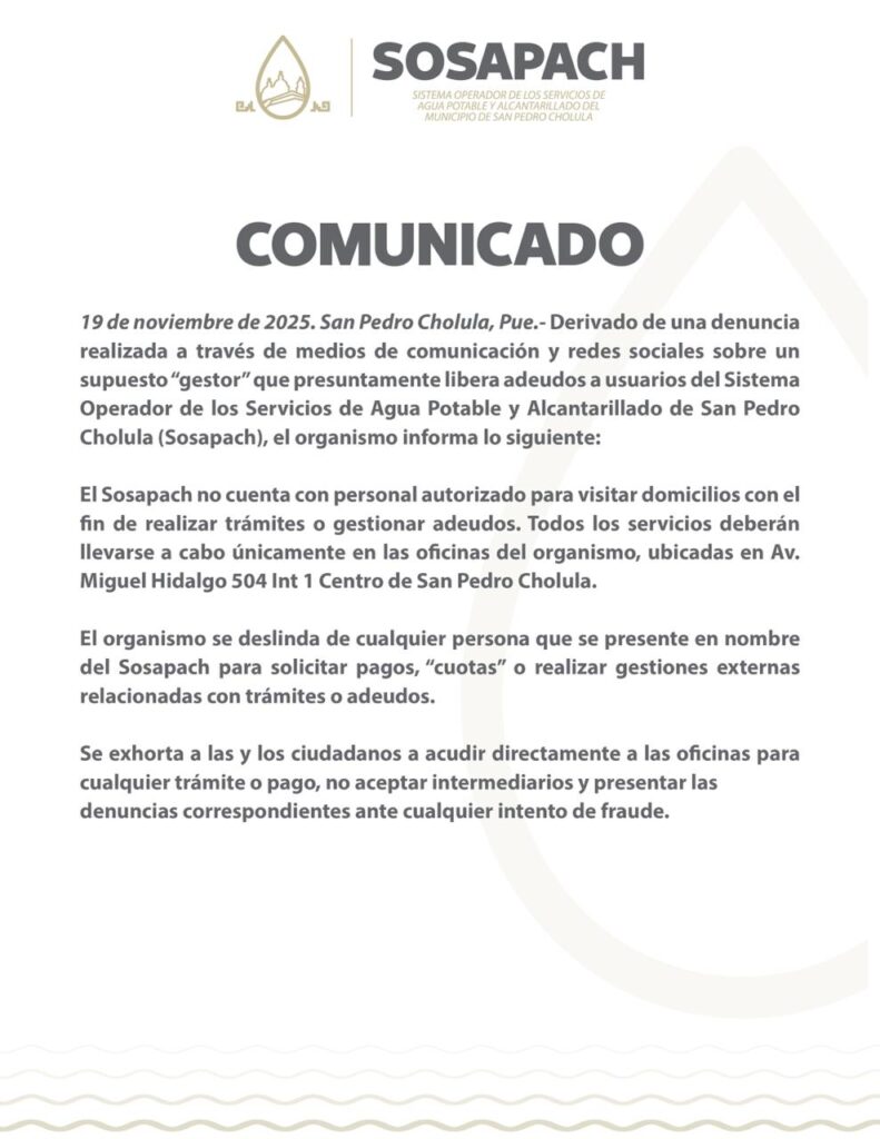 COMUNICADO OFICIAL