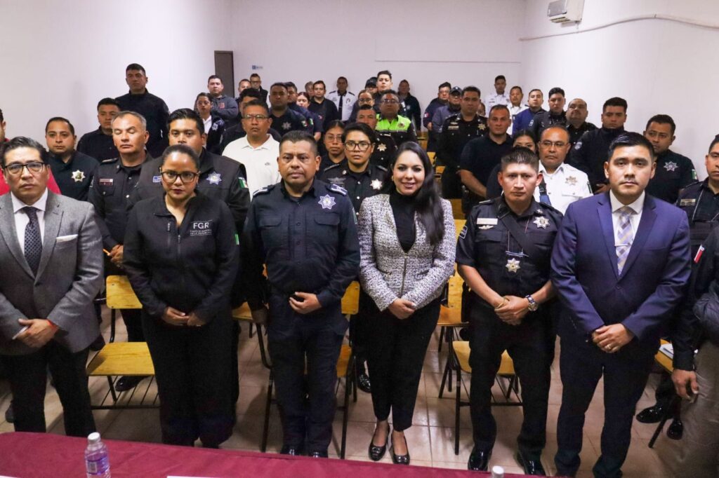 Tonantzin Fernández impulsa la profesionalización policial en el Gobierno de Cholula