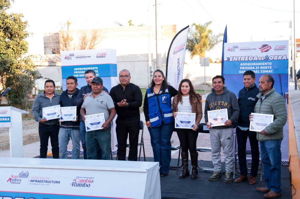 Refuerza Lupita Cuautle el desarrollo urbano con entrega de más obras
