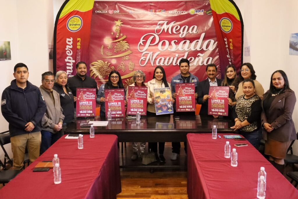 Tonantzin Fernández presentó la Mega Posada Navideña de San Pedro Cholula
