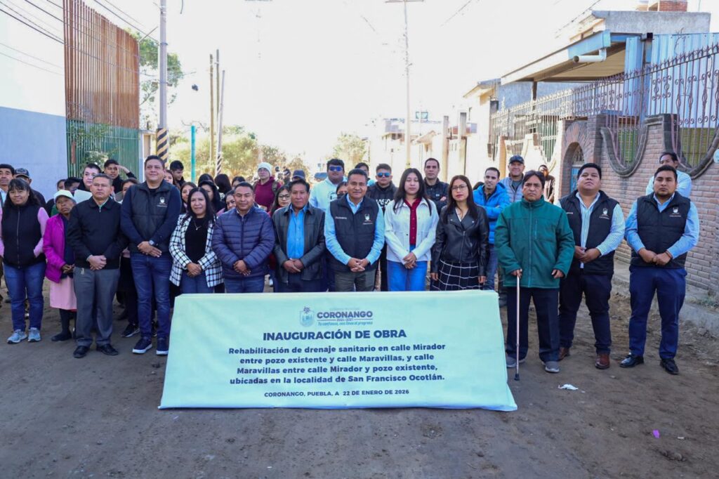 GOBIERNO DE CORONANGO ENTREGA REHABILITACIÓN DE DRENAJE SANITARIO EN OCOTLÁN