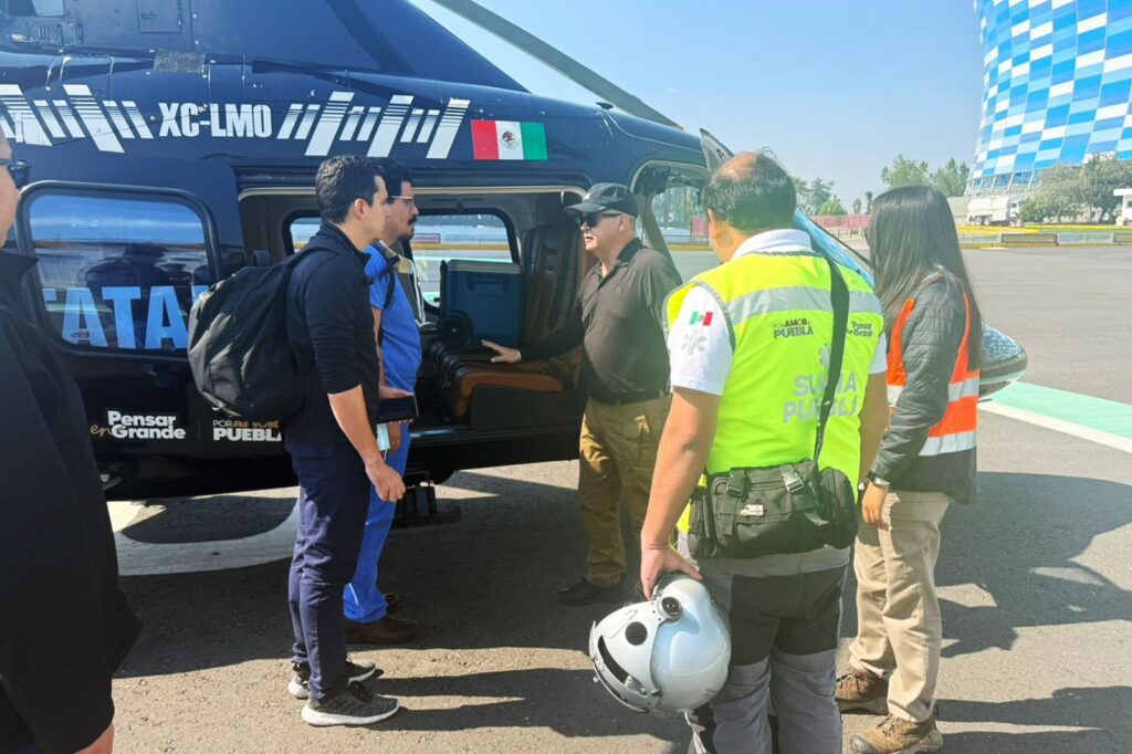 GOBIERNO DE PUEBLA SALVA VIDAS CON TRASLADO AÉREO DE ÓRGANO DONADO A CDMX