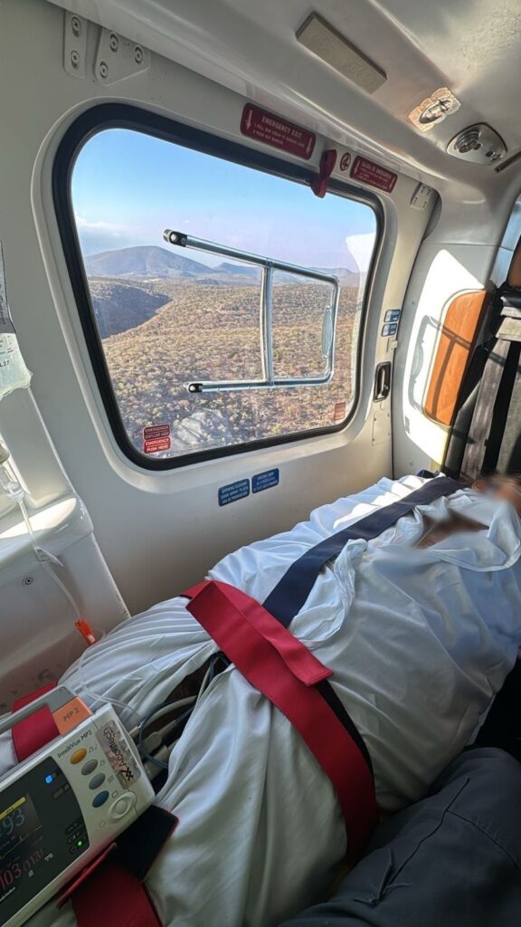 AMBULANCIA AÉREA GARANTIZA ATENCIÓN INMEDIATA Y ESPECIALIZADA A MENOR CON DENGUE GRAVE