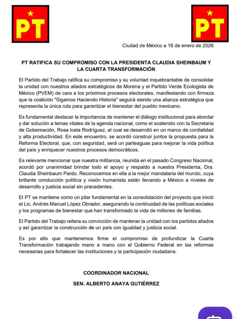 Lizeth Sánchez reafirma respaldo a Claudia Sheinbaum y a la Cuarta Transformación