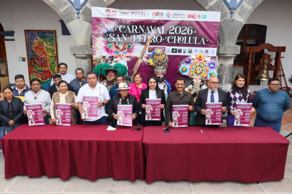 Tonantzin Fernández presenta el Carnaval 2026 para fortalecer el turismo en San Pedro Cholula