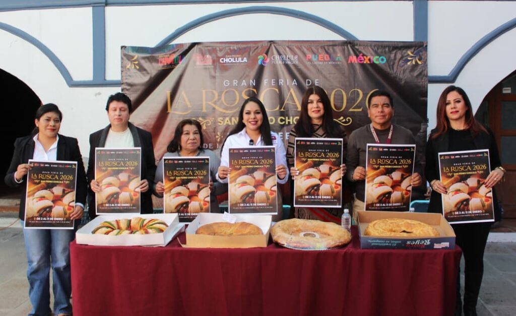 Anuncia Tonantzin Fernández la Gran Feria de la Rosca 2026 en San Pedro Cholula