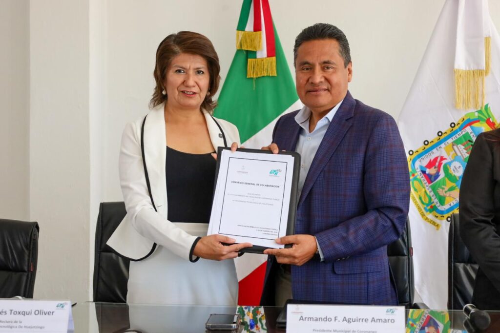 Extiende UTH vínculos con municipios de la región, firma convenio con Coronango